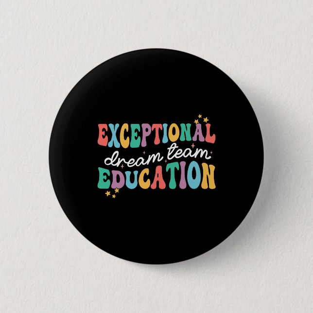 Bóton Redondo 5.08cm Equipe de Sonhos de Educação Excepcional - Profess (Frente)