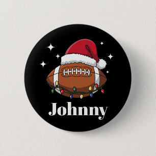Bóton Redondo 5.08cm Equipe Esportiva de Futebol de Natal Personalizada