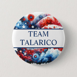 Bóton Redondo 5.08cm Equipe James Talarico para Presidente