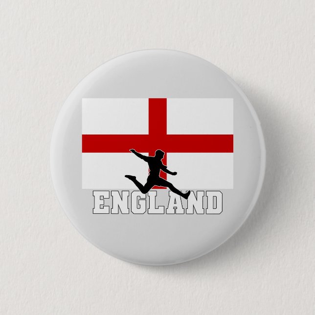 Bóton Redondo 5.08cm Equipe Nacional de Futebol da Inglaterra (Frente)