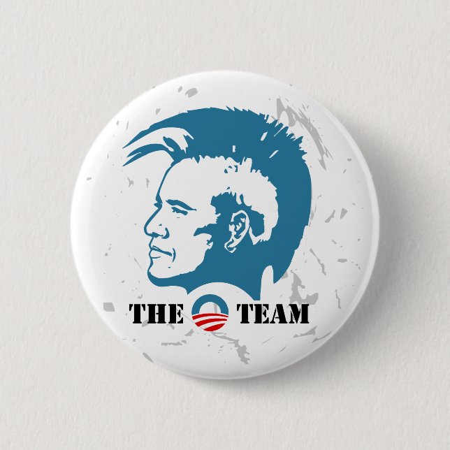 Bóton Redondo 5.08cm Equipe Obama 2012 (Frente)