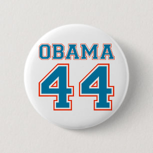 Bóton Redondo 5.08cm equipe obama 44 presidente