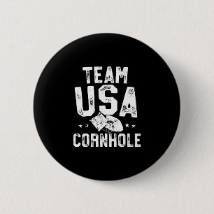 Bóton Redondo 5.08cm Equipe usa campeão de cornhole saco de feijão arre