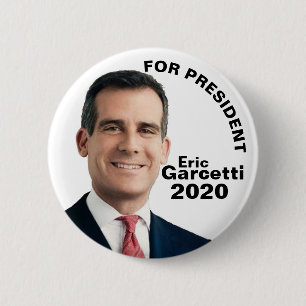 Bóton Redondo 5.08cm Eric Garcetti para o presidente 2020