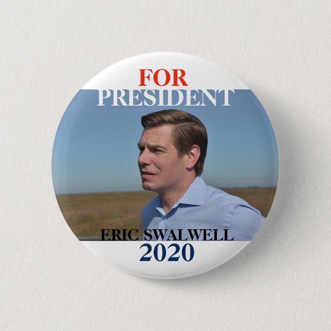 Bóton Redondo 5.08cm Eric Swalwell 2020 (Frente)