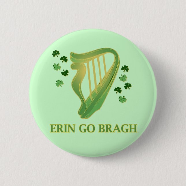 Bóton Redondo 5.08cm Erin vai Bragh (Frente)