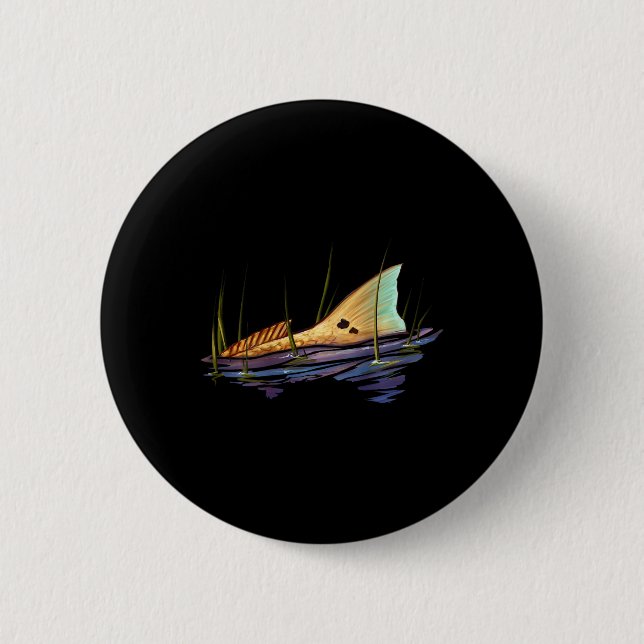 Bóton Redondo 5.08cm Escadas, Cantarilhos, Peixes Vermelhos, Camisa-Ver (Frente)