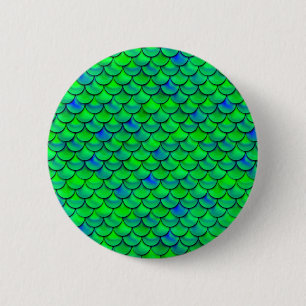 Bóton Redondo 5.08cm Escalas Azuis Verde de Queda