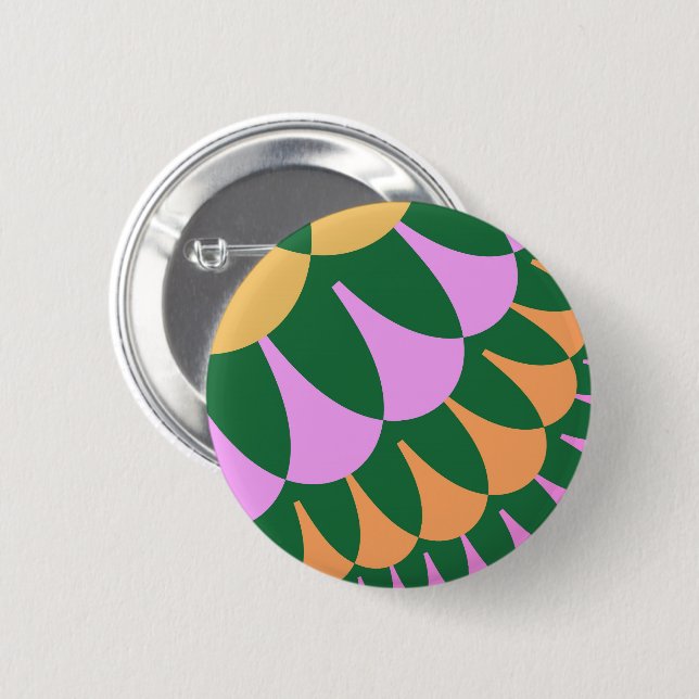 Bóton Redondo 5.08cm Escalas laranja e verde (Frente & Verso)