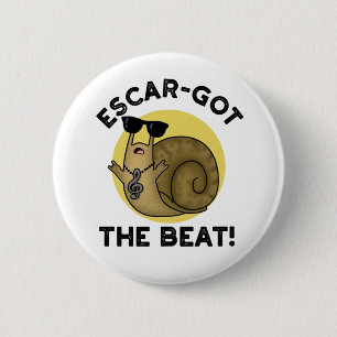 Bóton Redondo 5.08cm Escar Pegou O Caracol Francês Engraçado Do Beat