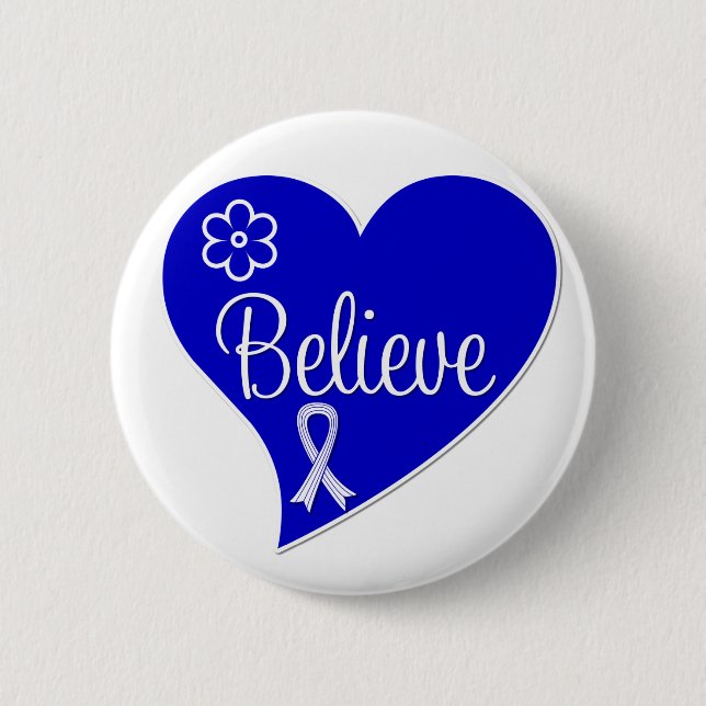 Bóton Redondo 5.08cm Esclerose Lateral Amiotrófica Acreditam no Coração (Frente)