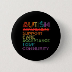 Bóton Redondo 5.08cm Escola de Professores de Consciência do Autismo Re