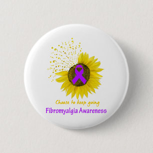 Bóton Redondo 5.08cm Escolha Continuar A Conhecer A Fibromialgia