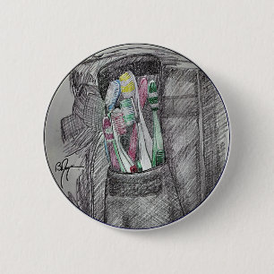 Bóton Redondo 5.08cm Escovas de dentes 2