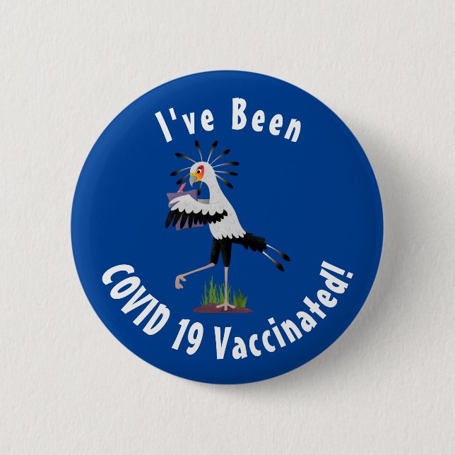 Bóton Redondo 5.08cm Escrivado, secretário de pássaros escrevendo carto (Frente)