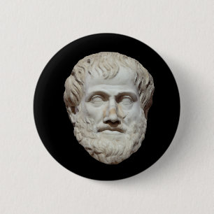Bóton Redondo 5.08cm Escultura principal de Aristotle