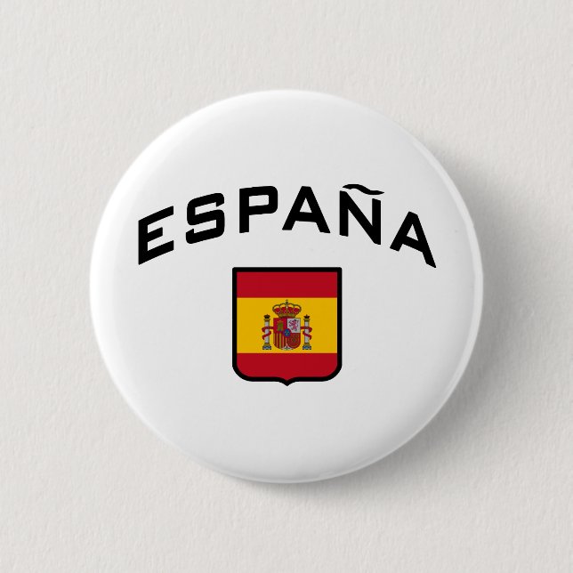 Bóton Redondo 5.08cm Espanha (Frente)