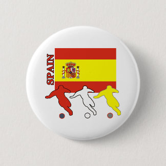 Bóton Redondo 5.08cm Espanha do futebol