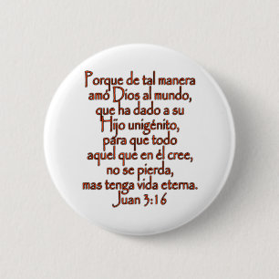 Bóton Redondo 5.08cm Espanhol do 3:16 de John