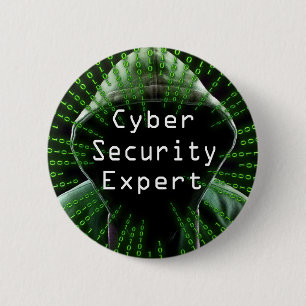 Bóton Redondo 5.08cm Especialista em negócios do Cyber Security