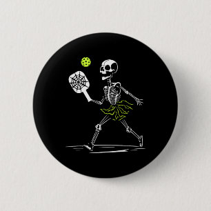 Bóton Redondo 5.08cm Espetáculo De Halloween De Pickleball Spookleball 