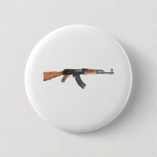 Bóton Redondo 5.08cm Espingarda de assalto de AK47