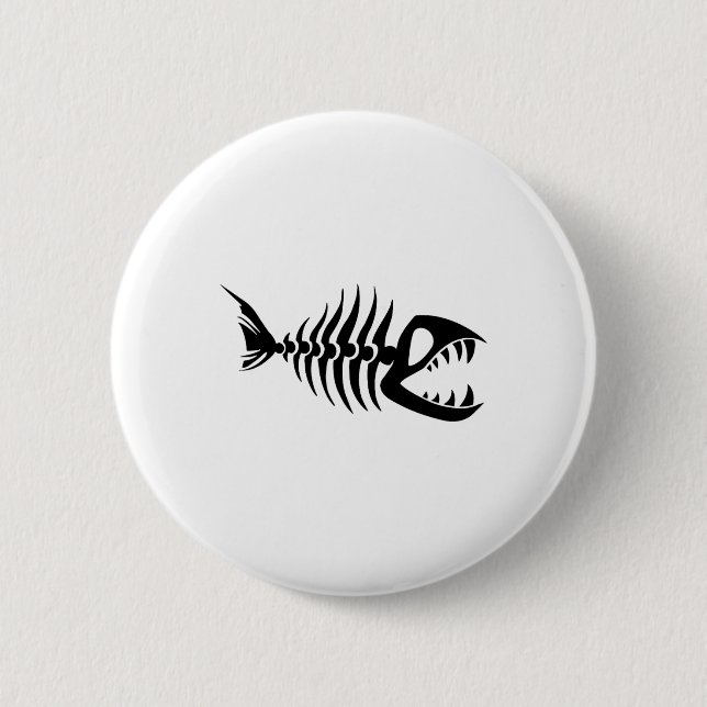 Bóton Redondo 5.08cm Espinhas de Peixe  (Frente)