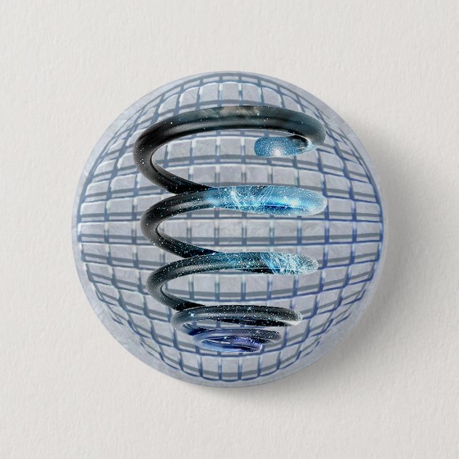 Bóton Redondo 5.08cm Espiral cósmica (Frente)