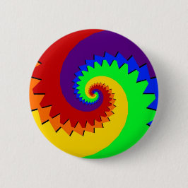 Bóton Redondo 5.08cm Espiral Digital Arco-Íris