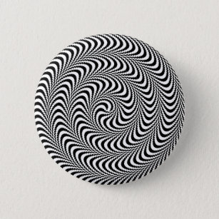 Bóton Redondo 5.08cm Espiral óptica ilusória do bloco