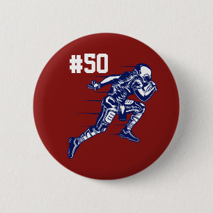 Bóton Redondo 5.08cm Espírito da escola do jogador de futebol do pai da