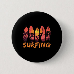 Bóton Redondo 5.08cm Esportes Aquáticos de Oceano de Surfista - Ondas d