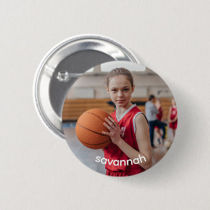 Bóton Redondo 5.08cm Esportes com Foto e Nome Personalizados