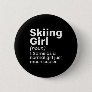 Bóton Redondo 5.08cm Esportes de Inverno Esqui Meninas Definição Divert