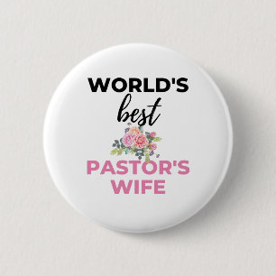 Bóton Redondo 5.08cm Esposa do Melhor Pastor do Mundo