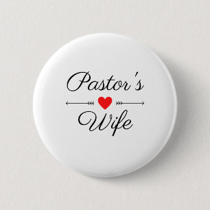 Bóton Redondo 5.08cm Esposa do Pastor Bl