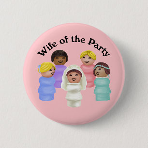 Bóton Redondo 5.08cm Esposa Pessoas do Partido
