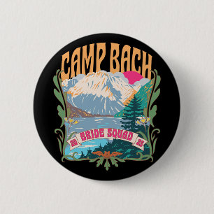 Bóton Redondo 5.08cm Esquadrão da Noiva Camp Bach 2025 Retro Acampament