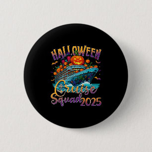 Bóton Redondo 5.08cm Esquadrão de Cruzeiro de Halloween 2025 Fami de Fé