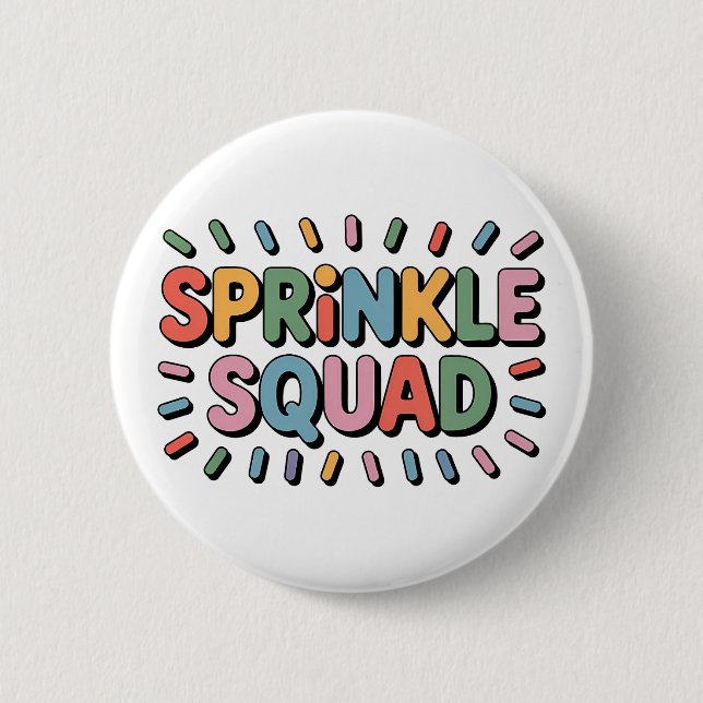 Bóton Redondo 5.08cm Esquadrão Sprinkle | Baby Sprinkle (Frente)