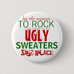 Bóton Redondo 5.08cm Esta é a estação para arrasar suéteres feios