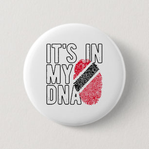 Bóton Redondo 5.08cm Está em Meu Dna Trinidad e Togo Sinalizador Orgulh