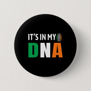 Bóton Redondo 5.08cm Está No Meu Dna Irlanda Bandeira Irlandesa Present