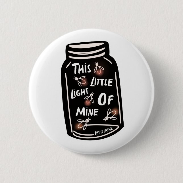 Bóton Redondo 5.08cm Esta pequena luz minha, Christian (Frente)