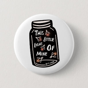 Bóton Redondo 5.08cm Esta pequena luz minha, Christian