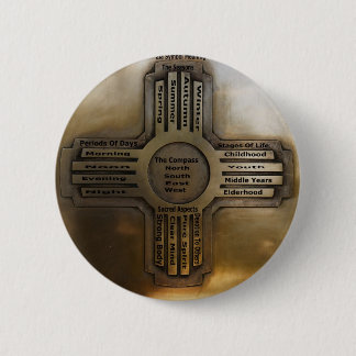 Bóton Redondo 5.08cm Estado Zia de New mexico