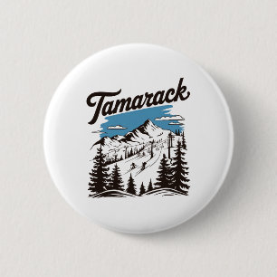 Bóton Redondo 5.08cm Estância de esqui Tamarack Idaho Esquiando Esquiad