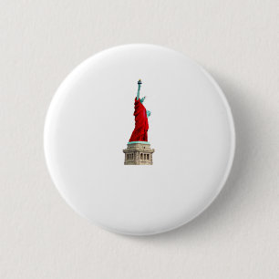 Bóton Redondo 5.08cm Estátua da Liberdade da Mãozinha