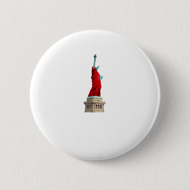 Bóton Redondo 5.08cm Estátua da Liberdade da Mãozinha (Frente)