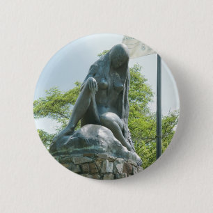 Bóton Redondo 5.08cm Estátua de Lorelei